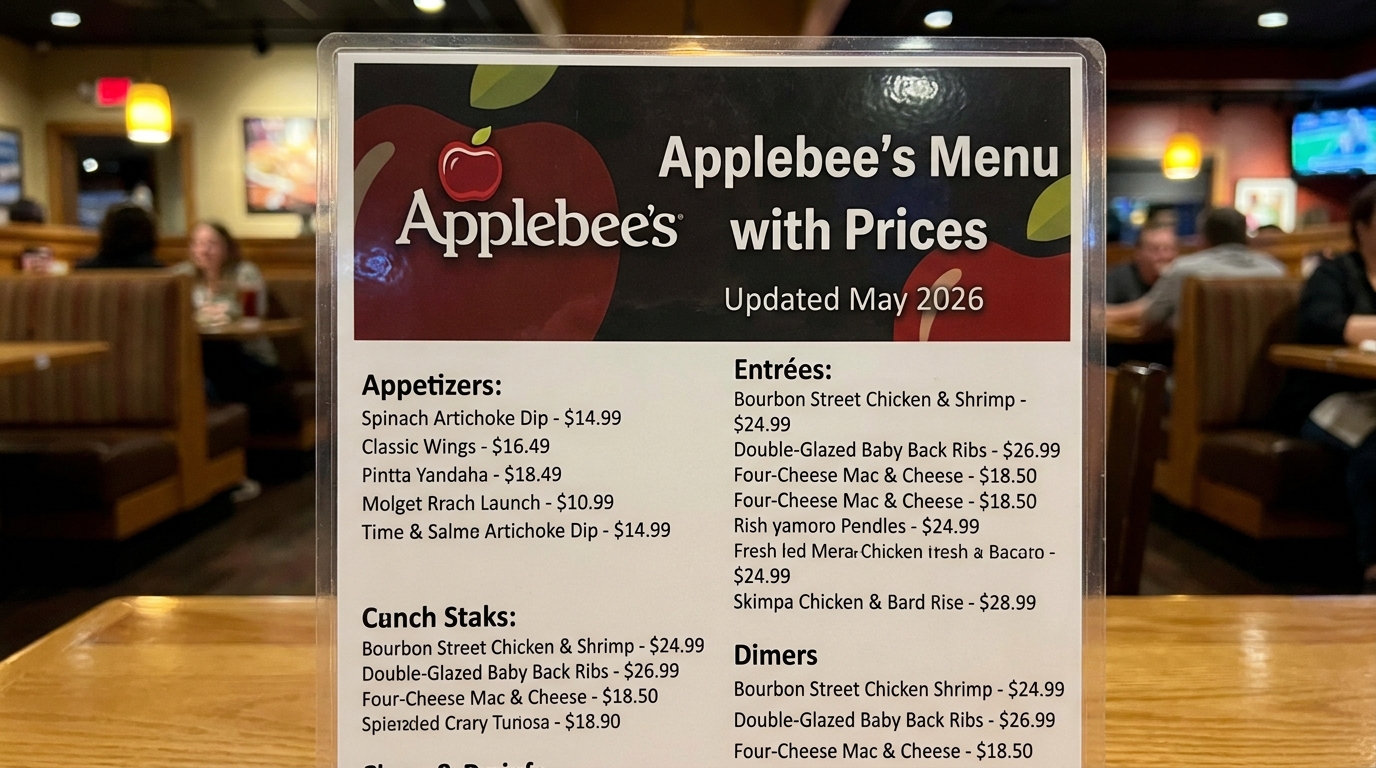 Applebee's menu
