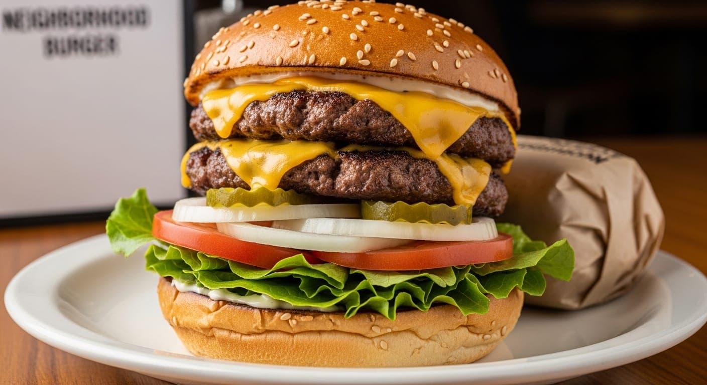 Neighborhood Burger (Double Patty)