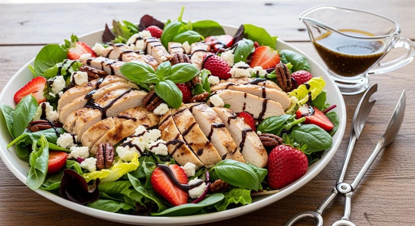 Strawberry Balsamic Chicken Salad
