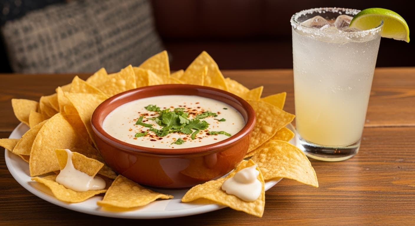 White Queso Dip & Chips