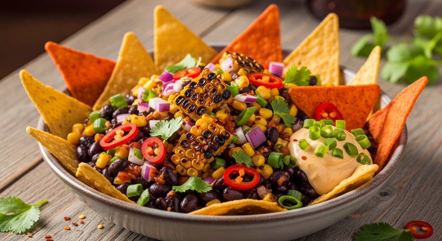 Chips & Roasted Chili-Corn Salsa