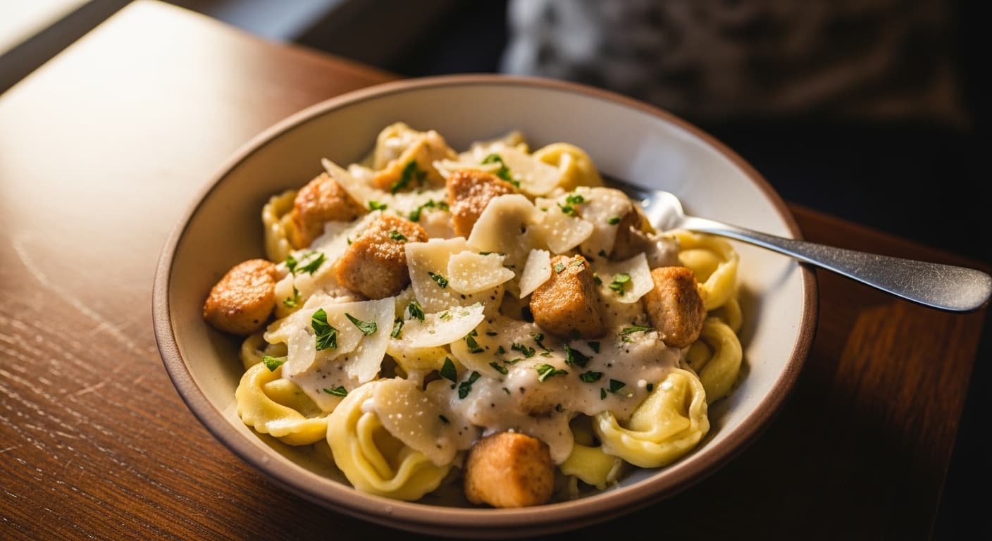Chicken Tortelloni Alfredo (Large)