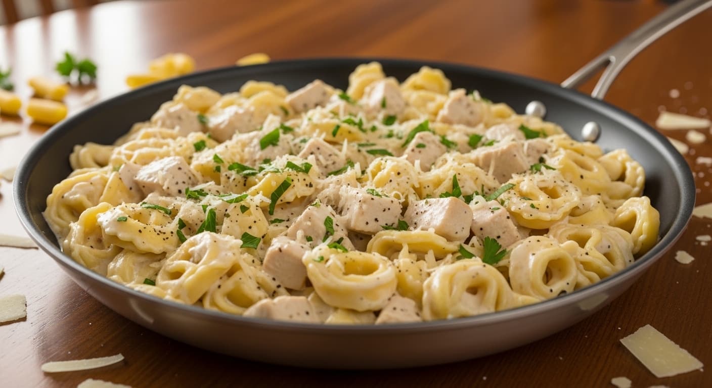Chicken Tortelloni Alfredo Family Pan