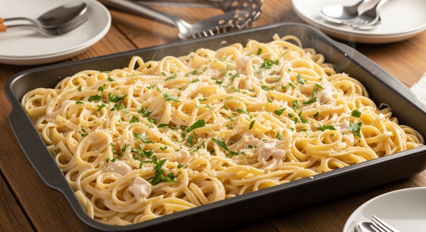 Fettuccine Alfredo Family Pan