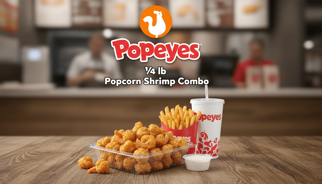 Popcorn Shrimp Value Combo at Popeyes - $7.49