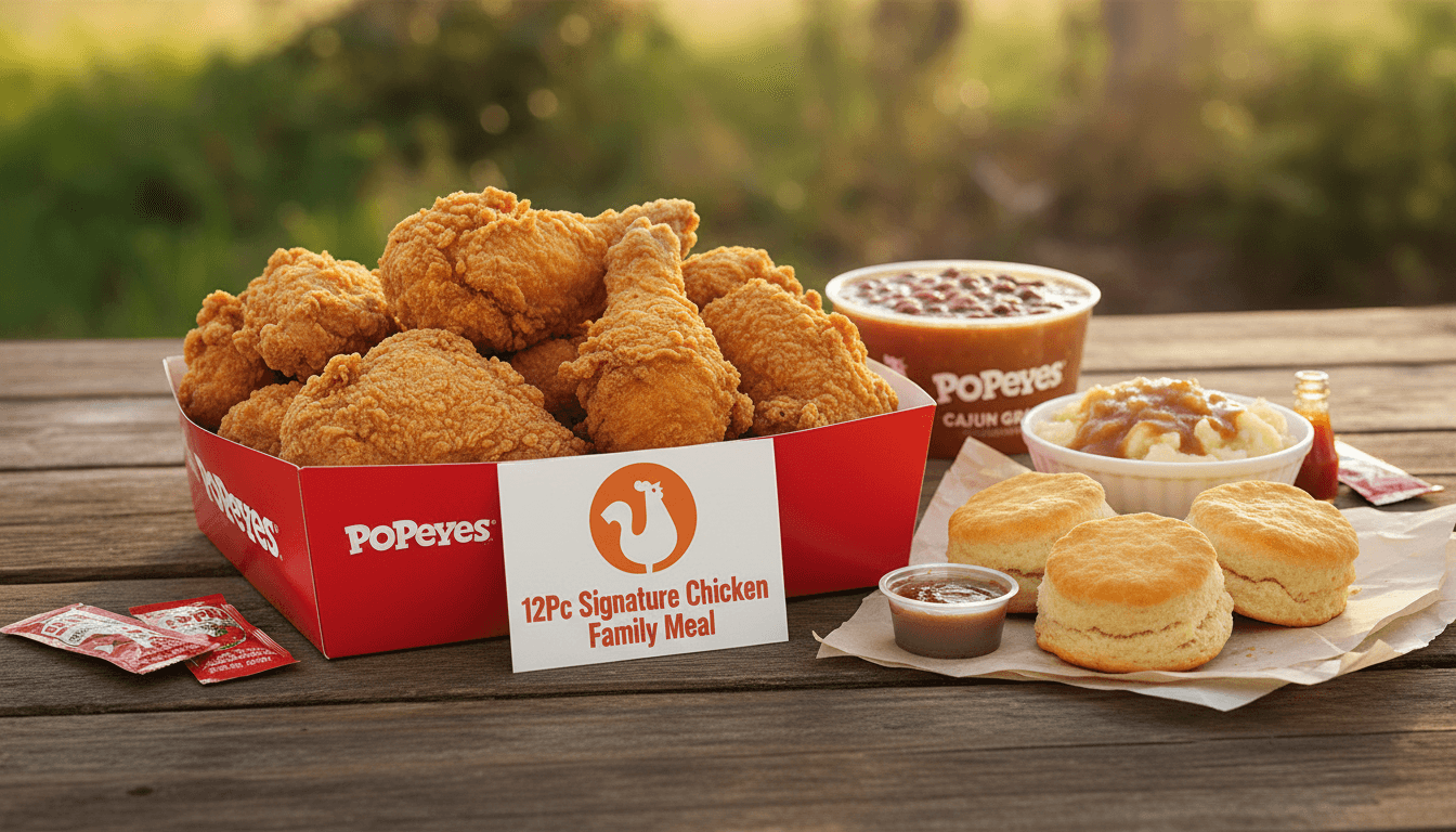 12Pc Signature Chicken Family Meal at Popeyes - $39.99