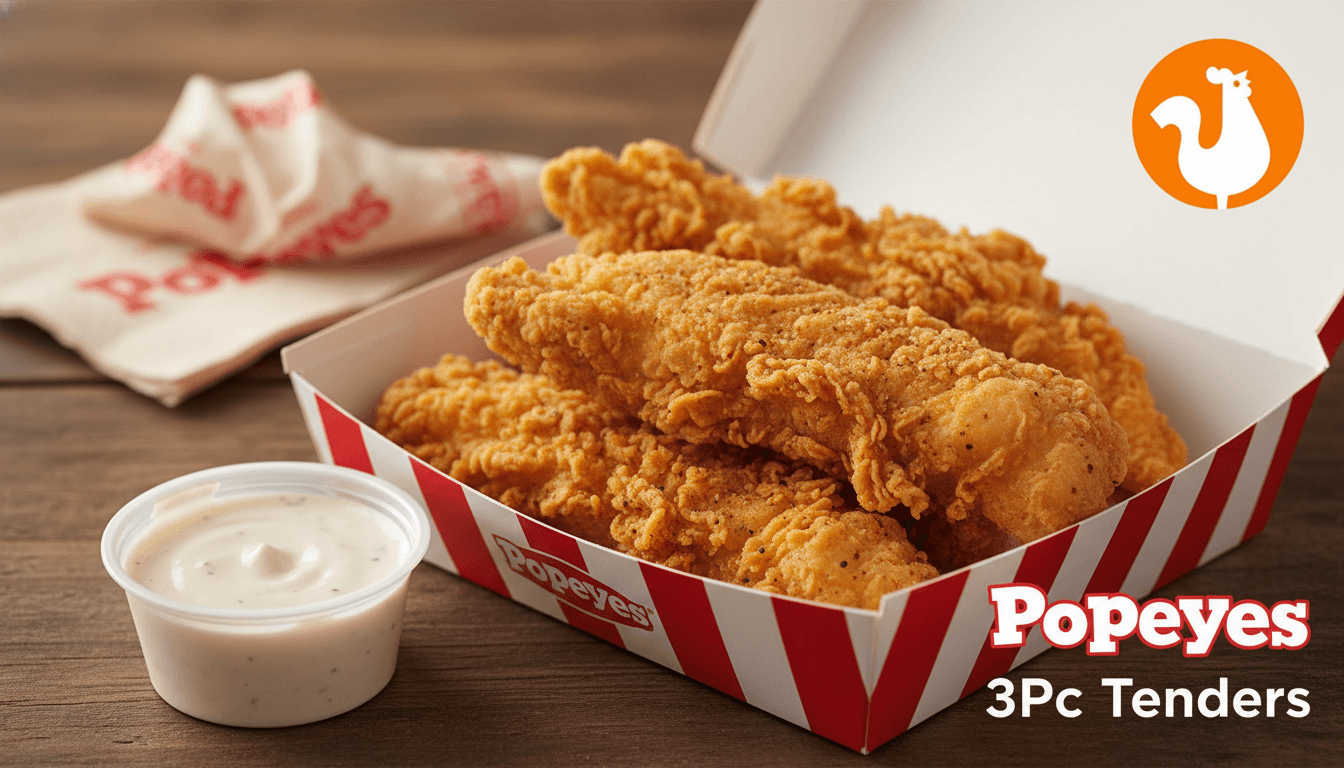 3Pc Tenders at Popeyes - $6.49