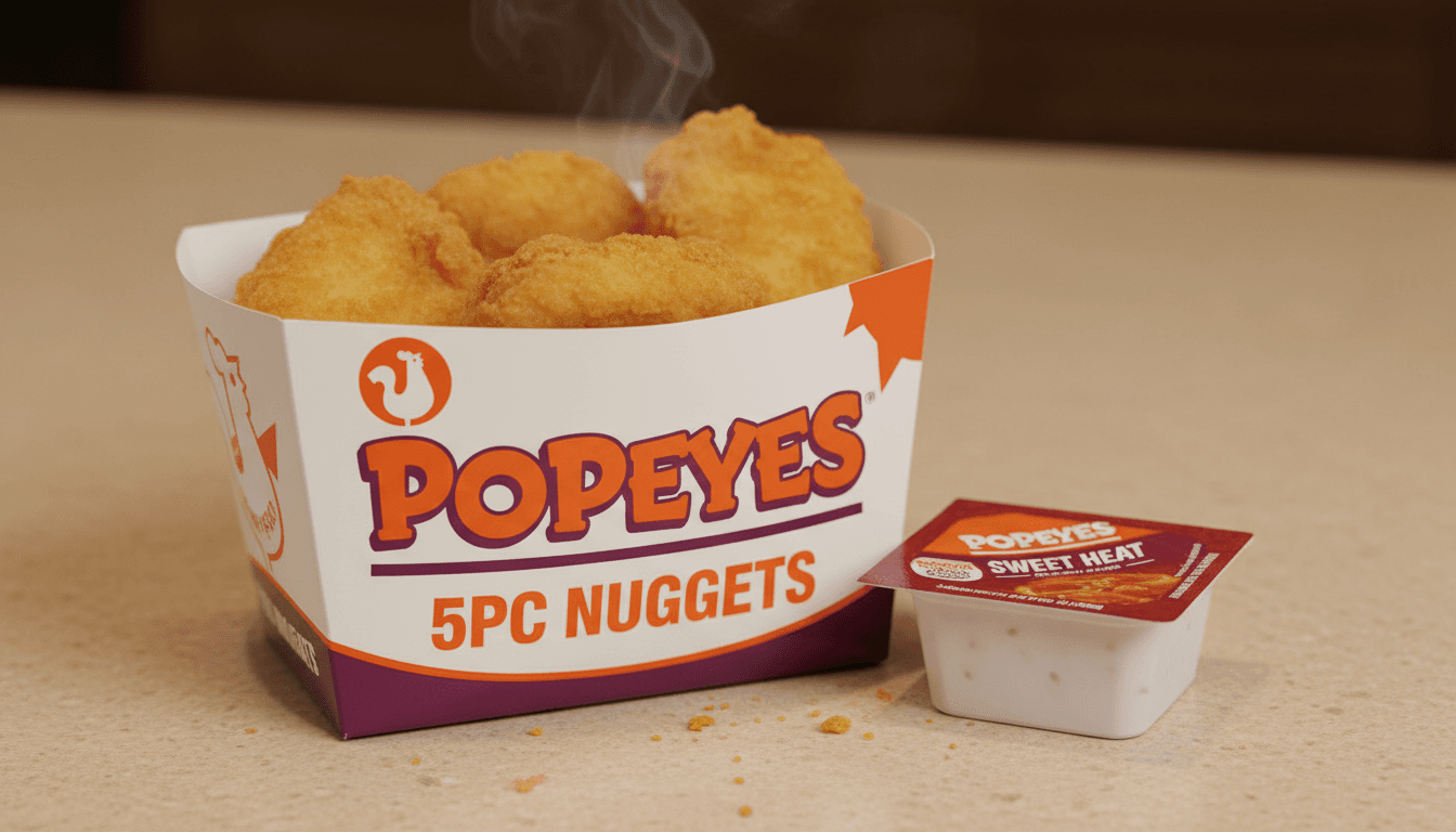 5Pc Nuggets at Popeyes - $3.99