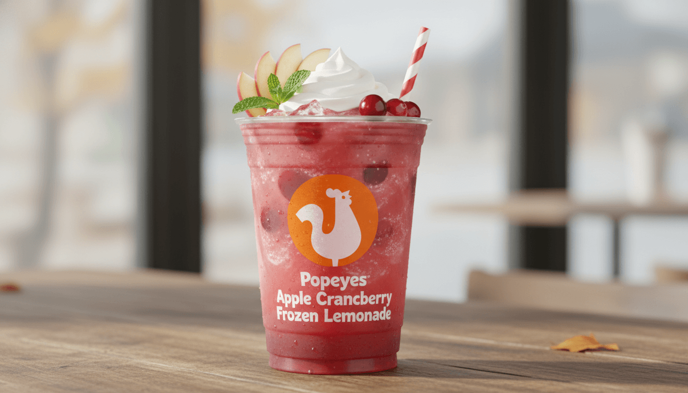 Apple Cranberry Frozen Lemonade at Popeyes - $3.99