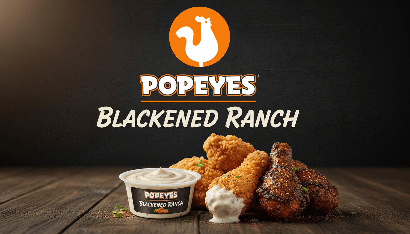 Blackened Ranch at Popeyes - $0.50