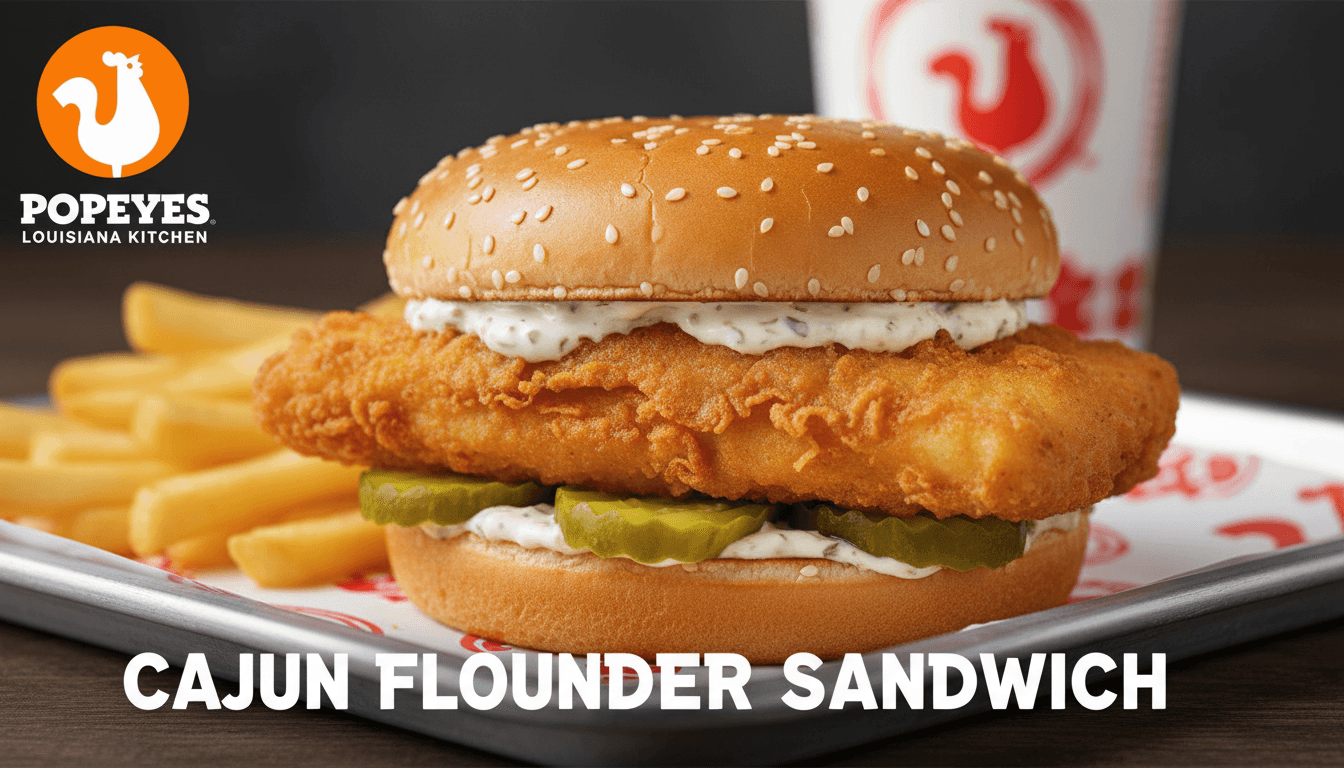 Cajun Flounder Sandwich