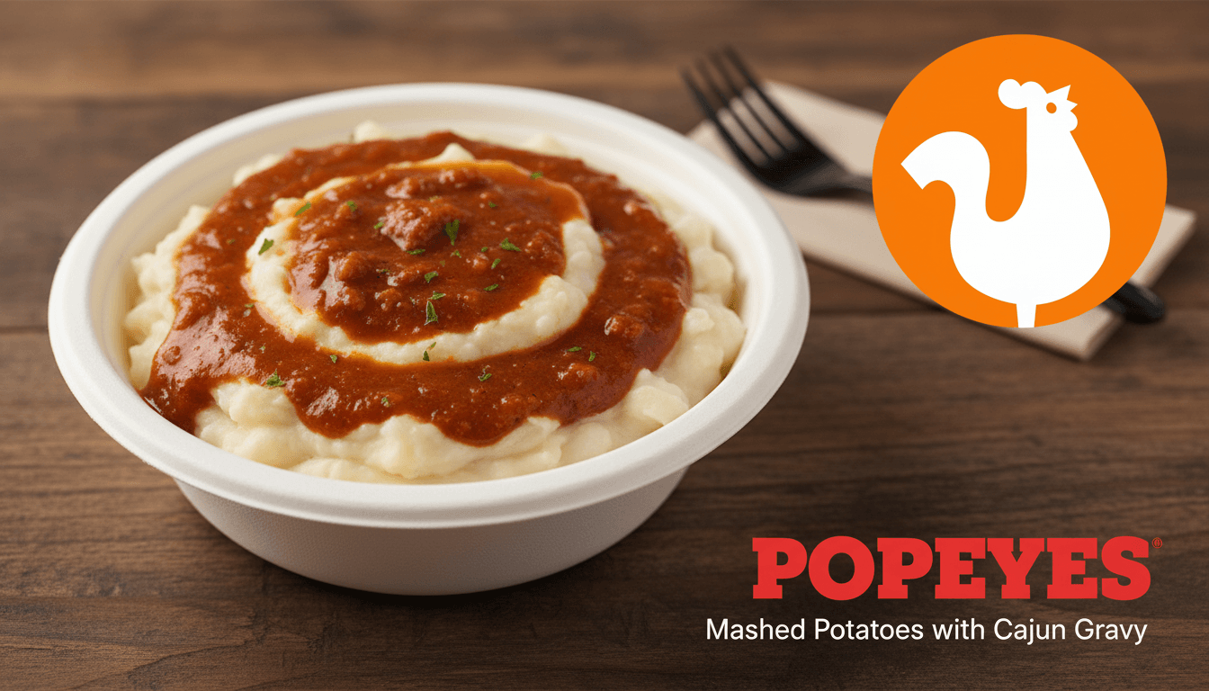 Mashed Potatoes with Cajun Gravy