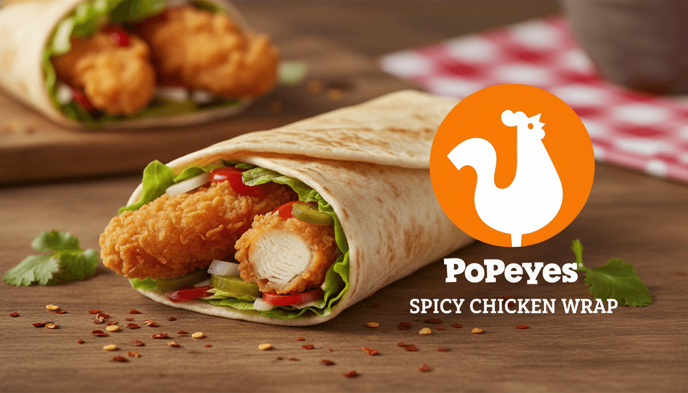 Spicy Chicken Wrap at Popeyes - $4.99