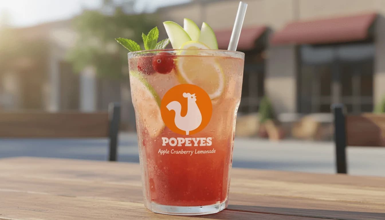 Apple Cranberry Lemonade at Popeyes - $2.99