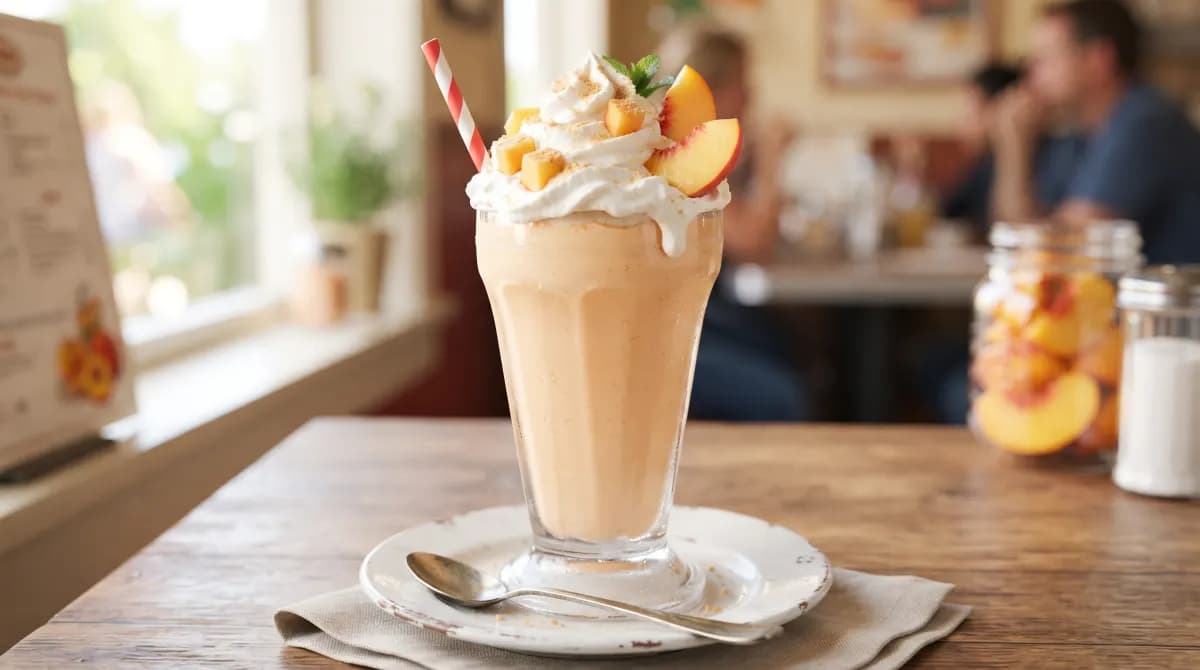 Peach Milkshake from the Chick-fil-A menu