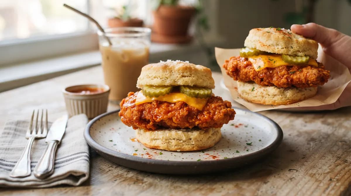 Spicy Chicken Biscuit at Chick-fil-A