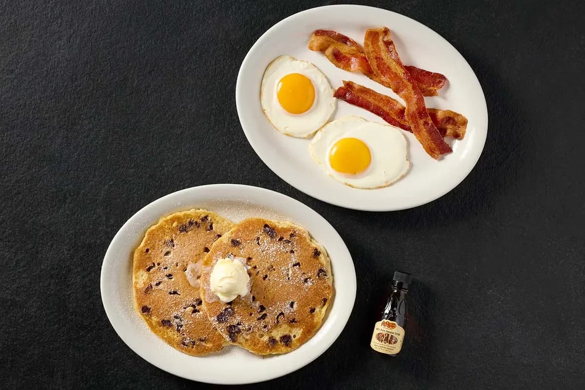 Chocolate Chip Pancake Plate at Cracker Barrel