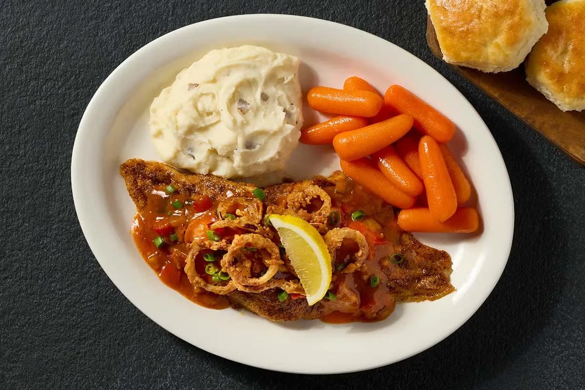 Creole Catfish at Cracker Barrel