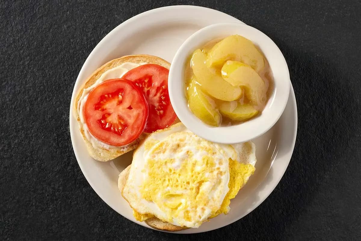 Egg Sandwich at Cracker Barrel