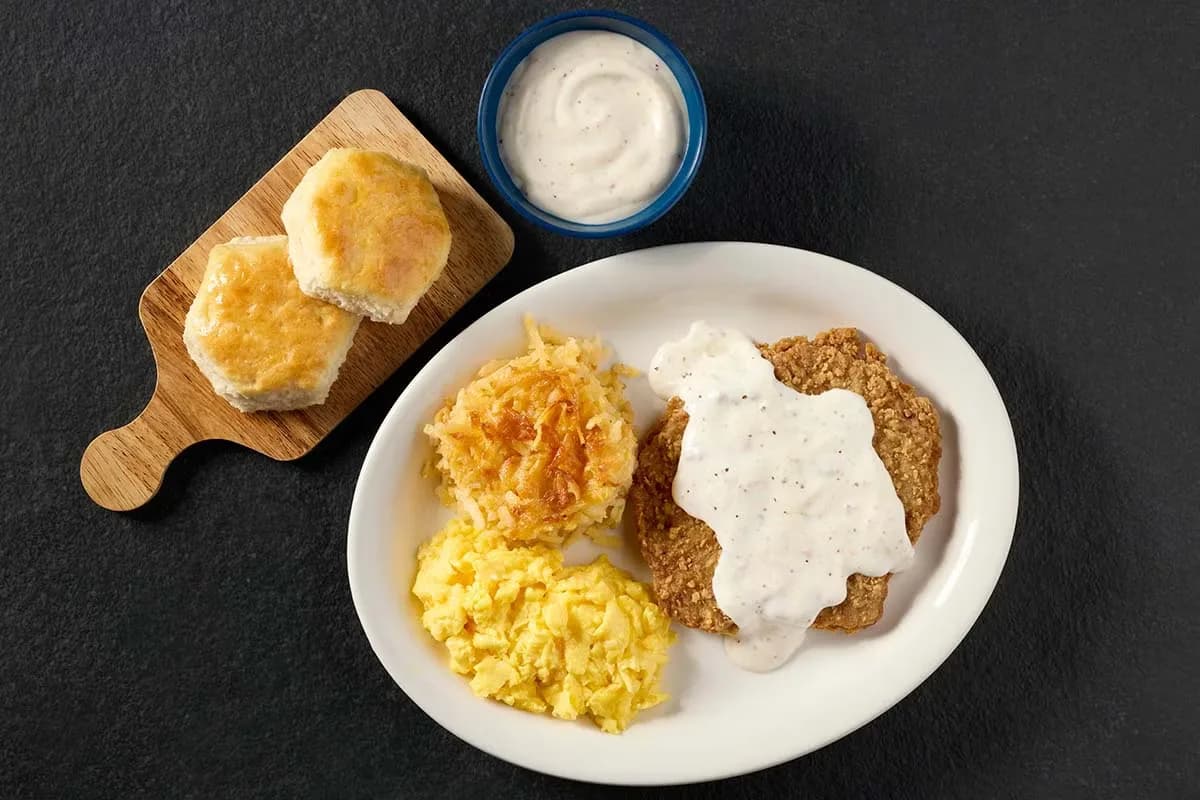 Grandpa's Country Fried Breakfast at Cracker Barrel