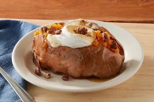 Loaded Baked Sweet Potato at Cracker Barrel
