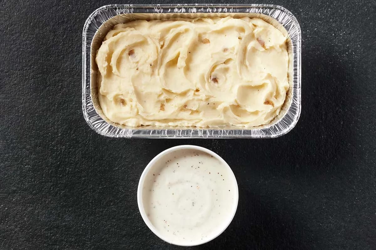 Mashed Potatoes with Sawmill Gravy at Cracker Barrel