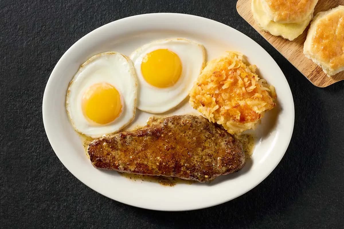 Steak n' Eggs at Cracker Barrel