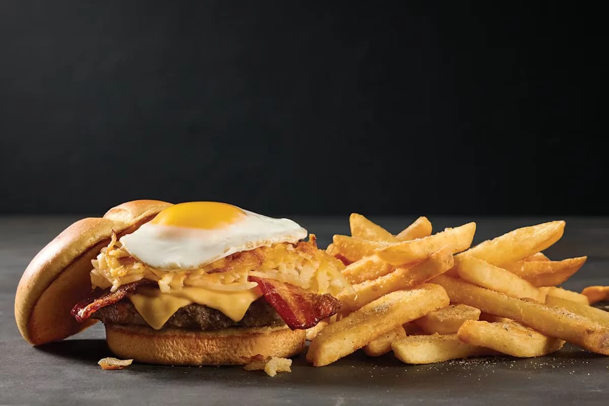 The Breakfast Burger at Cracker Barrel