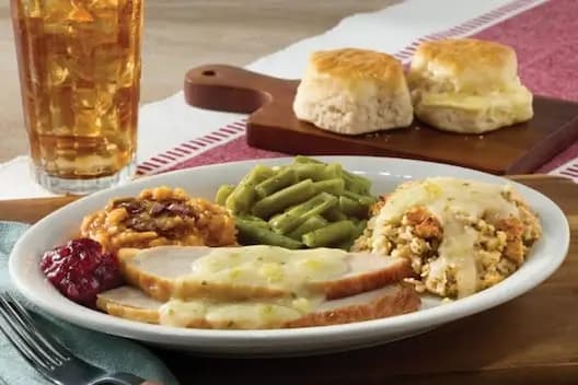 Thursday: Turkey n' Dressing at Cracker Barrel