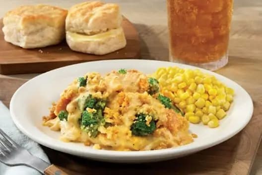 Wednesday: Broccoli Cheddar Chicken at Cracker Barrel