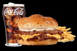 Steak 'n Shake Garlic Double Steakburger Combo
