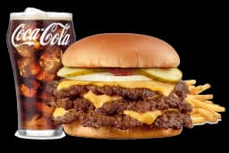 Steak 'n Shake Triple Steakburger (3x cheese) Combo