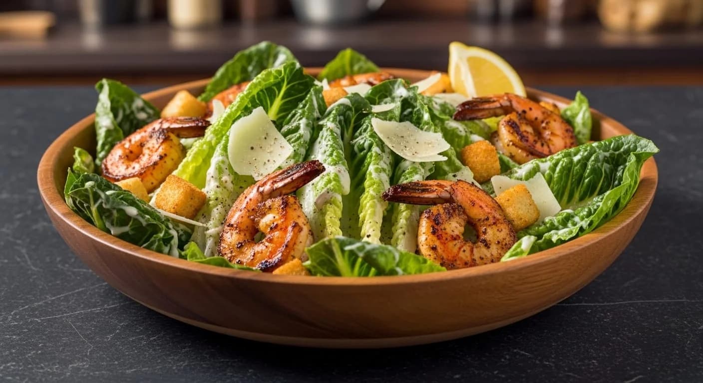 Blackened Shrimp Caesar Salad