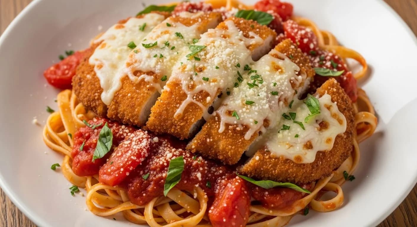 Chicken Parmesan Fettuccine