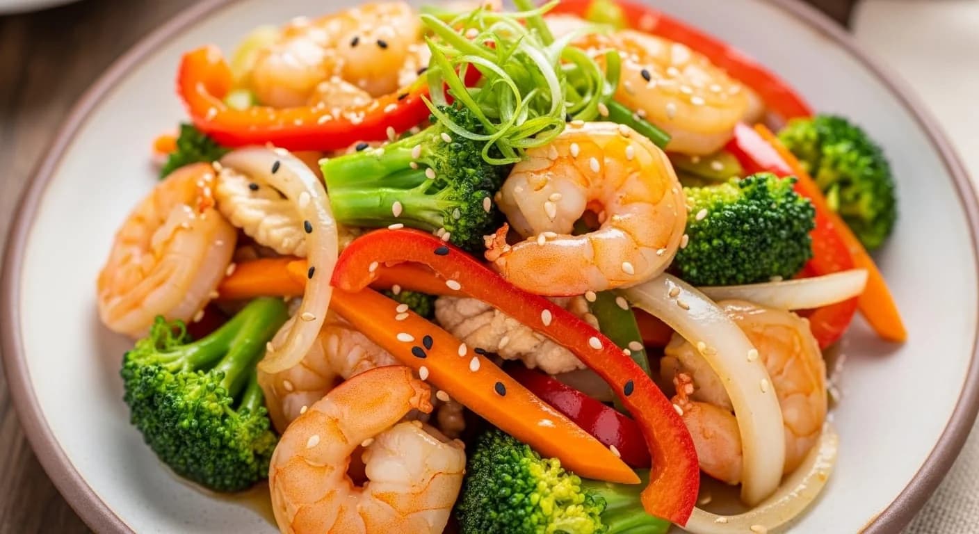 Shrimp Wonton Stir-Fry