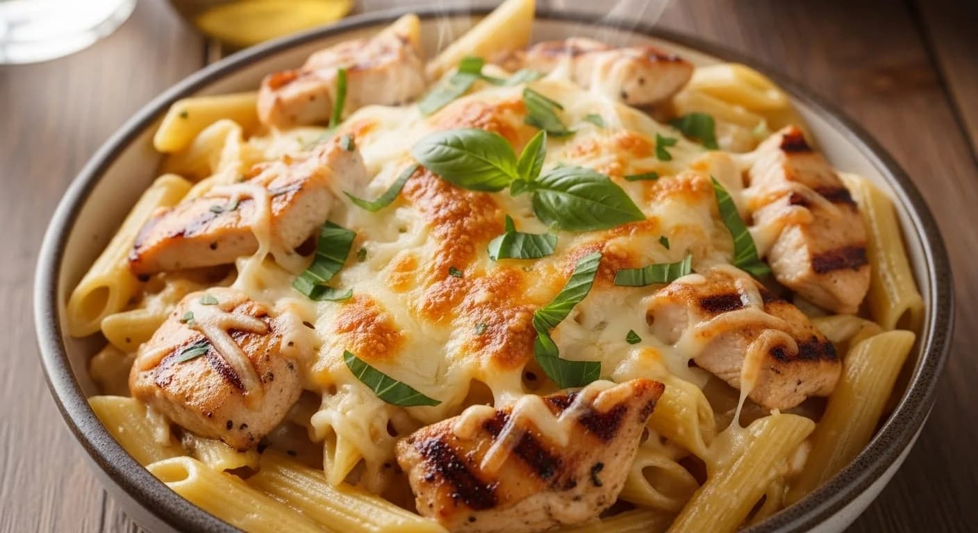 Three-Cheese Chicken Penne