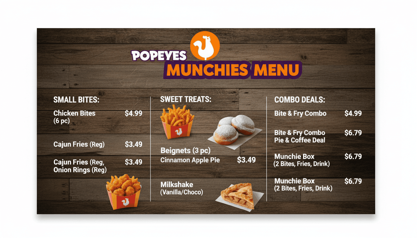 Munchies Menu