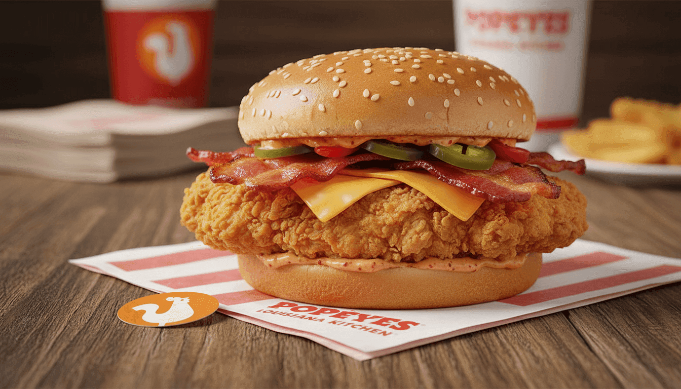 Spicy Bacon & Cheese Chicken Sandwich