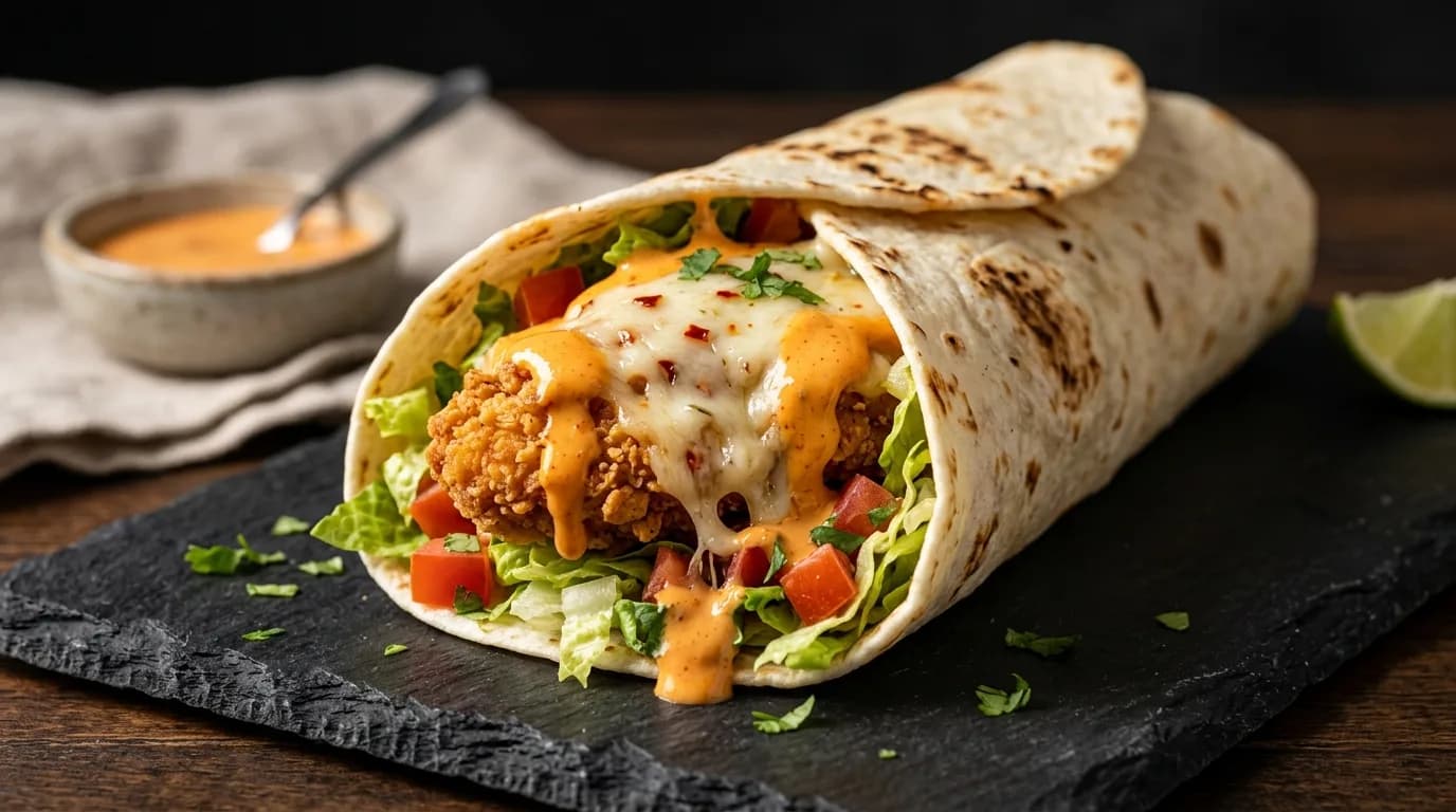 Cheesy Baja Crispy Tender Wrap