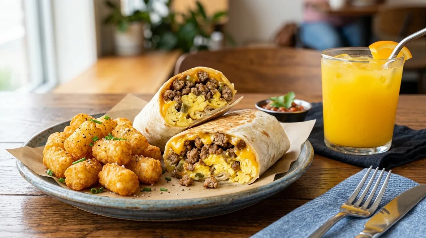 Sausage Breakfast Burrito Combo
