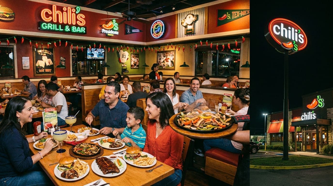 Chili's menu with prices