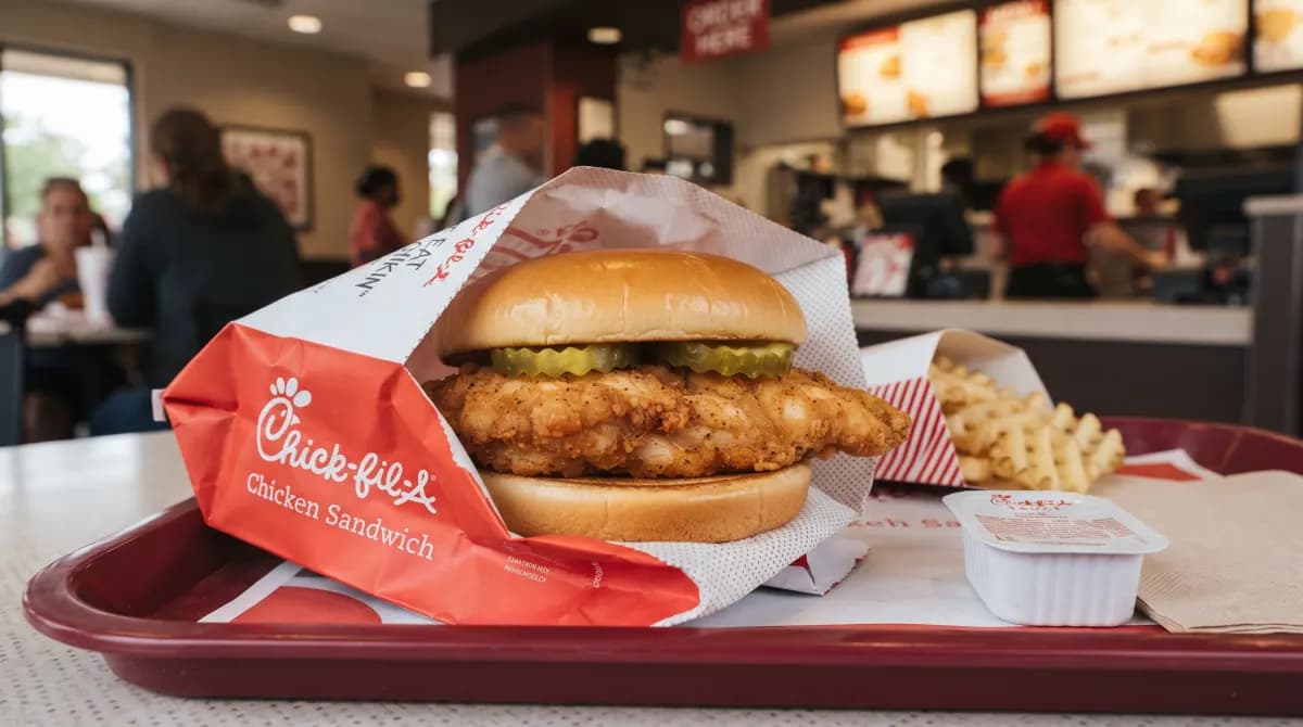 Chick-fil-A Chicken Sandwich at Chick-fil-A