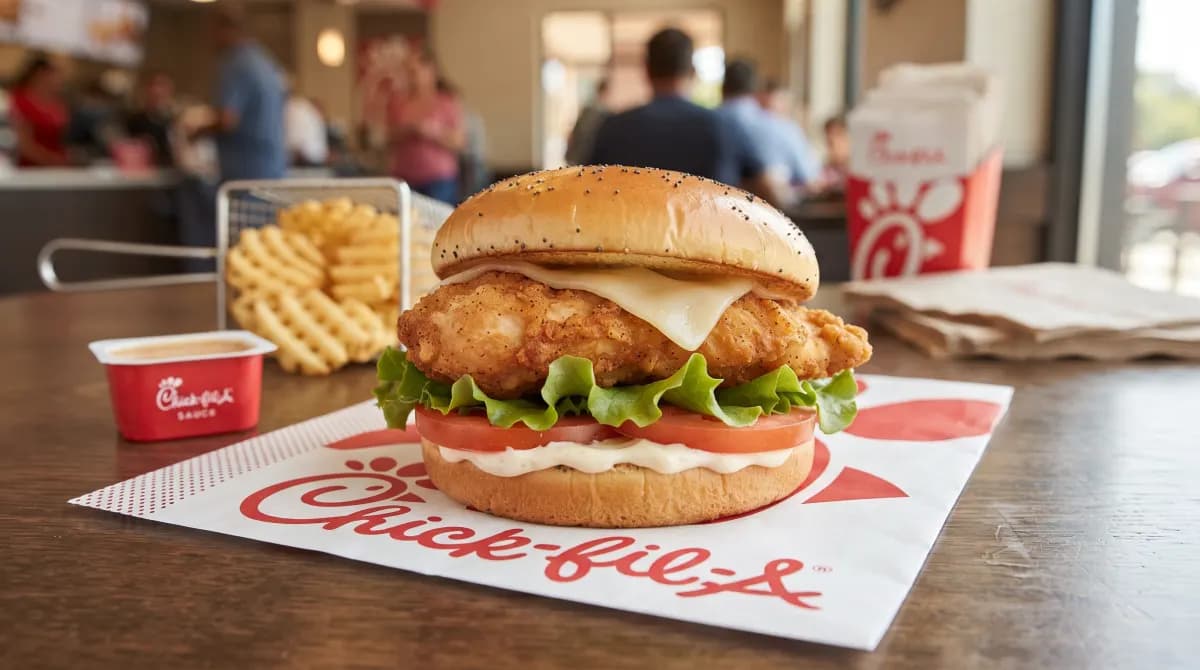 Chick-fil-A Deluxe Sandwich at Chick-fil-A