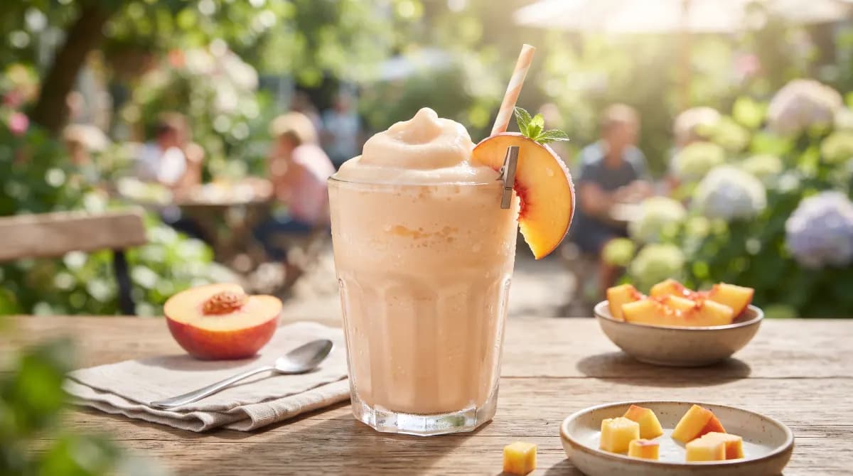 Peach Frosted Lemonade from the Chick-fil-A menu