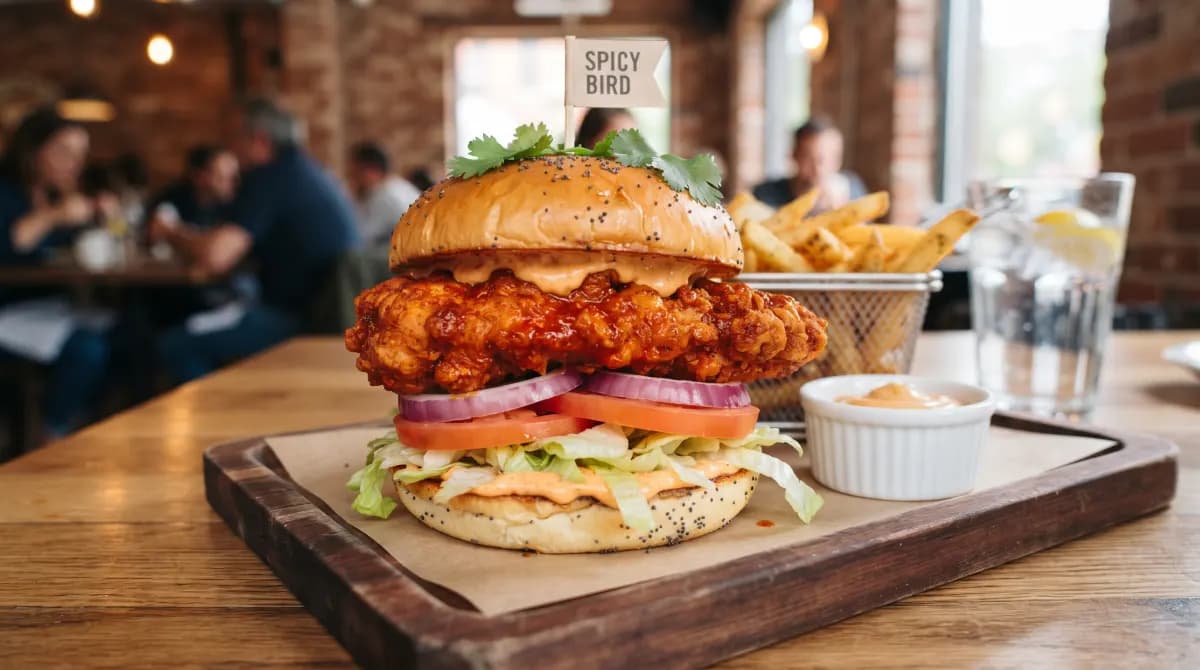Spicy Deluxe Sandwich at Chick-fil-A