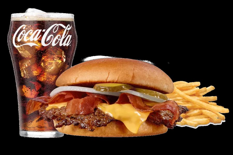 Steak 'n Shake Bacon 'n Cheese Single Steakburger Combo 2026 price $9.14