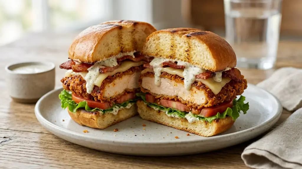 Spicy Asiago Ranch Chicken Club at Wendy's with price