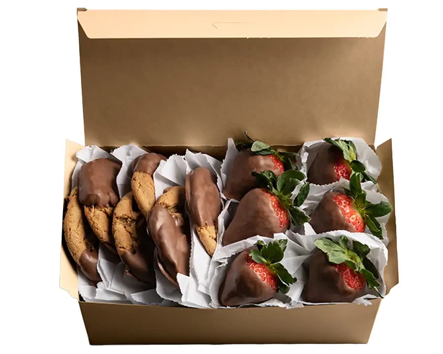 Chocolate-dipped Strawberries & Cookies